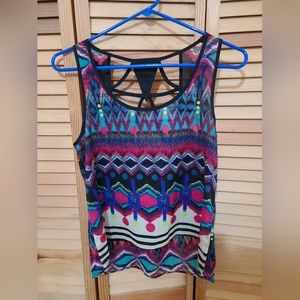 Colorful layering top